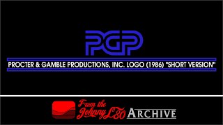 Procter amp Gamble Productions Inc Logo 1986 quotShort Versionquot  The JohnnyL80 Archive [upl. by Guise]