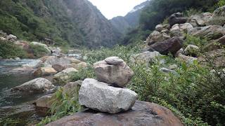 Walking along the river in search of wild hot spring in Taiwan [upl. by Hsiri]