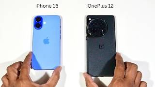 Apple iPhone 16 vs OnePlus 12 Speed Test and Camera comparison [upl. by Grose]