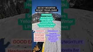 Big Sky Mountain Resort Travel Guide  outsidelife bigsky collegetravel [upl. by Schwartz922]