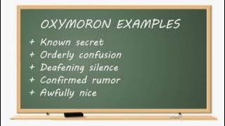 What is an oxymoron [upl. by Garek493]