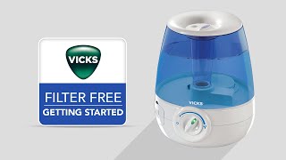 Vicks FilterFree Ultrasonic Cool Mist Humidifier V4600  Getting Started [upl. by Kudva]