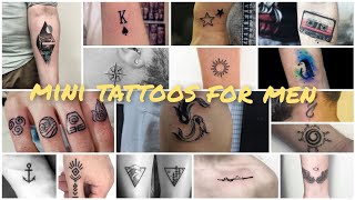 Tattoos for men  Mini Tattoos for men 2021 [upl. by Anitsuj]