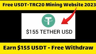 Best Free Cloud Mining Website  Free USDT Mining Website 2023  Free Bitcoin Mining Website [upl. by Kaehpos203]