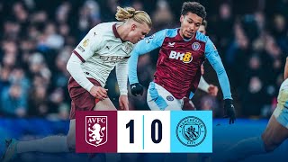 HIGHLIGHTS DEFLECTED STRIKE SEES CITY DEFEATED AT VILLA  Aston Villa 10 City  Premier League [upl. by Marolda]