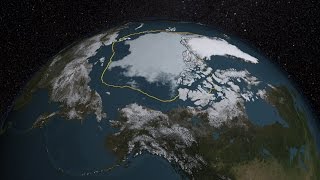 Arctic Sea Ice Minimum 2015 [upl. by Adnocahs]