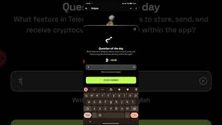 What feature in Telegram allows users to store send and receive cryptocurrencies directly within [upl. by Ennaeirb]
