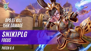 DPS 27 KILL 156K DAMAGE SNIKIPLG REI PALADINS COMPETITIVE MASTER FOCUS [upl. by Aitram]