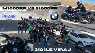 M1000RR VS S1000RR  310 İLE OTOBANI DOLAŞMAK  BENZİN BİTTİ YOLDA KALDIM [upl. by Nitsrek]