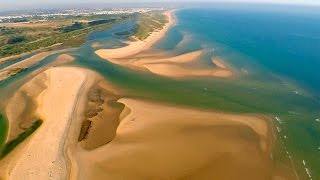 Cacela Velha and Ria Formosa aerial view  Algarve [upl. by Beilul]