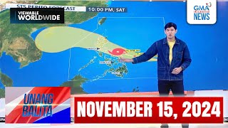 Unang Balita sa Unang Hirit NOVEMBER 15 2024 HD [upl. by Charil]