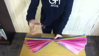 How to make flowers out of tissue paper demonstration speech [upl. by Anecuza172]