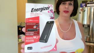 Energizer® Qi Wireless Charging Power Bank USBC Fast Charging for iPhone QE10005CQHD [upl. by Corsiglia]