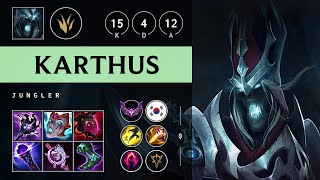 Karthus Jungle vs Graves Dominating  KR Master Patch 1417 [upl. by Obmar]