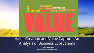 Value Creation and Value Capture in Business Ecosystems [upl. by Trude]