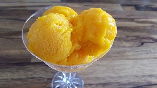 How to Make 3Ingredient Mango Sorbet  Mango Sorbet Recipe [upl. by Assilla]