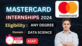 Mastercard Data Scientist Internship 2025  Apply Now  No Experience Needed  Gurgaon Jobs 2024 [upl. by Arteid990]