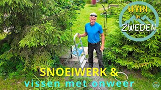 LEVEN IN ZWEDEN snoeiwerk amp vissen met onweer [upl. by Eremehc]