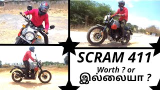 Royal Enfield Scram 411  Full Detailed Review in Tamil  Baby Himalayan [upl. by Ainnos]