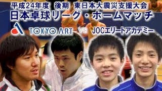 日本卓球 張高木和 東京ｱｰﾄ vs 龍崎緒方 ｴﾘｰﾄｱｶﾃﾞﾐｰ 2012111 [upl. by Nirhtak]