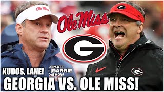 🚨 Georgia GOT GOT 🚨 Lane Kiffin with his BEST WIN at Ole Miss  The Matt Barrie Show [upl. by Warder33]