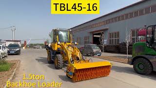 TOPONE Wheel Backhoe Loader Excavator 15T With YUNNEI Engine [upl. by Yoj]