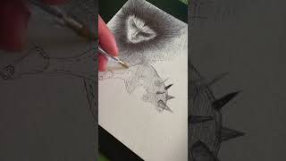 Freehand Drawing Black Myth Wukong Using Ballpoint Pen  ASMR  animedrawing short [upl. by Eilyr190]