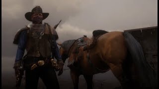 Red dead online bandana poncho glitch SmallNormal bandana [upl. by Dilan]