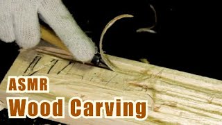 ASMR 2h30m Wood Carving  Sanding  Tapping  wood dust No talking [upl. by Emalee]