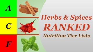 Nutrition Tier Lists Herbs amp Spices [upl. by Jalbert]