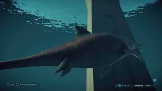 Jurassic World Evolution 2 Plesiosaurus vs Ichthyosaurus [upl. by Kedezihclem856]