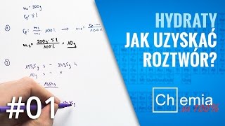 Matura z chemii HYDRATY  jak obliczyć MASĘ WODY I HYDRATU do przygotowania rru  Zadanie Dnia 1 [upl. by Irvine]