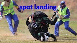 paragliding landing compilation accuracy competition [upl. by Ecinaej141]