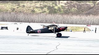 Keith Lange of Lone Wolf STOL at Valdez STOL Competition 2023 in Valdez Alaska stol pipercub [upl. by Nairbal]