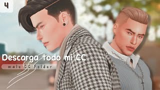 ☁️ CC FOLDER  MALE  Los Sims 4 Contenido Personalizado [upl. by Eiroc]