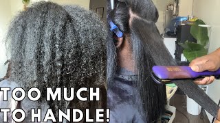 Keratin treatment for thick curly hair [upl. by Airdnola385]