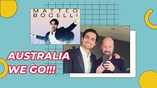 Matteo Bocelli Announces Australian Tour Dates [upl. by Karlik]