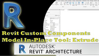 Revit 2024 Creating Custom Components with Model InPlace Tool Extrude [upl. by Narrat]