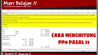 Cara Menghitung PPh Pasal 21 [upl. by Alysia539]