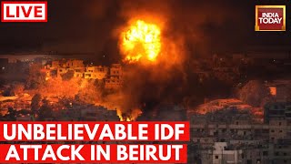 Israel Attack In Beirut LIVE Israel Attacks Lebanons Beirut  Israel Vs Iran LIVE Coverage [upl. by Enaek354]