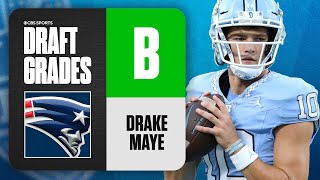 2024 NFL Draft Grades Patriots select Drake Maye No 3 Overall  CBS Sports [upl. by Htebarual157]