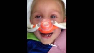 Laughing gas affects a 5 year old Cant stop laughing [upl. by Netti153]