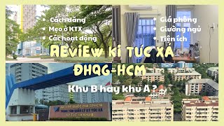 review KÍ TÚC XÁ ĐHQGHCM phòng ở giường ngủ giá tiện ích hoạt động mẹo ở KTX 🌷 [upl. by Genni]