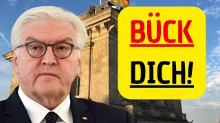 Witzfigur Bundesclown Steinmeier mit ArroganzAnfall und lächerlicher Blamage [upl. by Ellehcar]