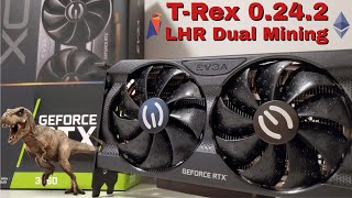 TRex Miner 0242 Tutorial  LHR Dual Mining Revisited with Profitability Win 10 [upl. by Oran161]