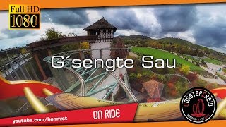 Gsengte Sau Gerstlauer Bobsled Roller Coaster fixed cam onride Ultrawide Angle POV  Tripsdrill [upl. by Aitel]