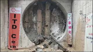 Tunga TBM had a Breakthrough at Nagawara Stations Cut amp Cover Shaft on 04092024 [upl. by Blisse]