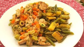 Sauté de dinde aux legumes الديك الرومي بالخضار  أكلة صحية [upl. by Eirret883]