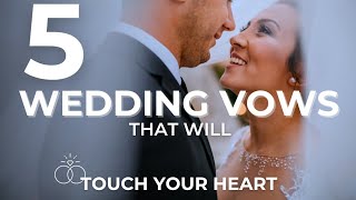 5 Wedding Vows That Will Make You Cry  Emotional Wedding Vows Compilation 💍 [upl. by Florenza]