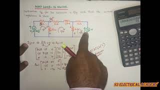 Mesh analysis ac circuitAnna University previous year questions and answers [upl. by Benetta]